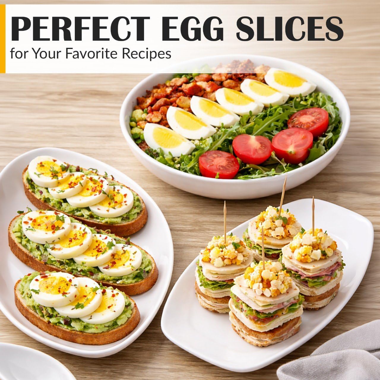 3 Modes Kitchen Chopper Tool for Hard Boiled Eggs
