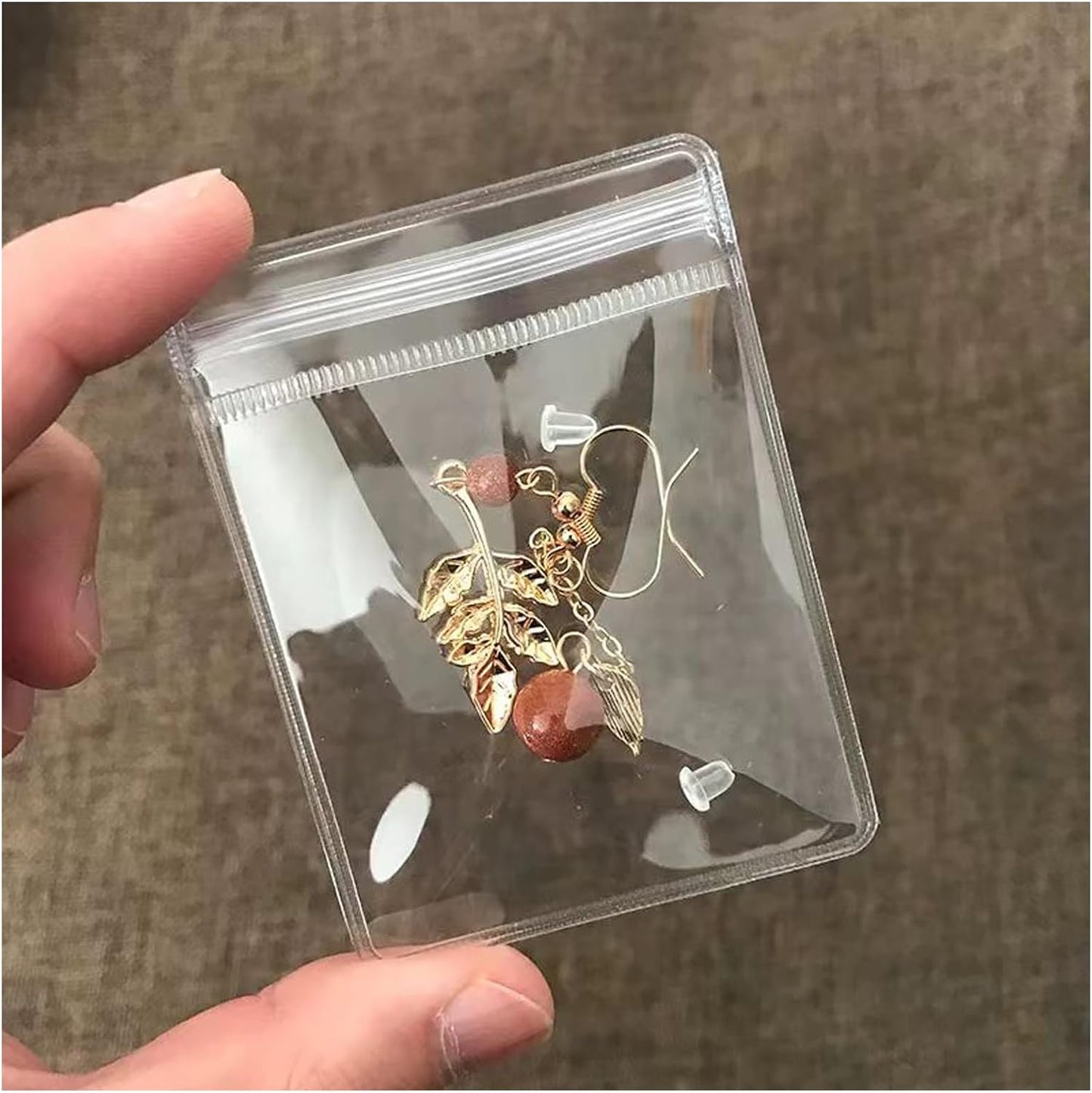 Clear Plastic Jewelry Thick Self Sealing PVC Bags