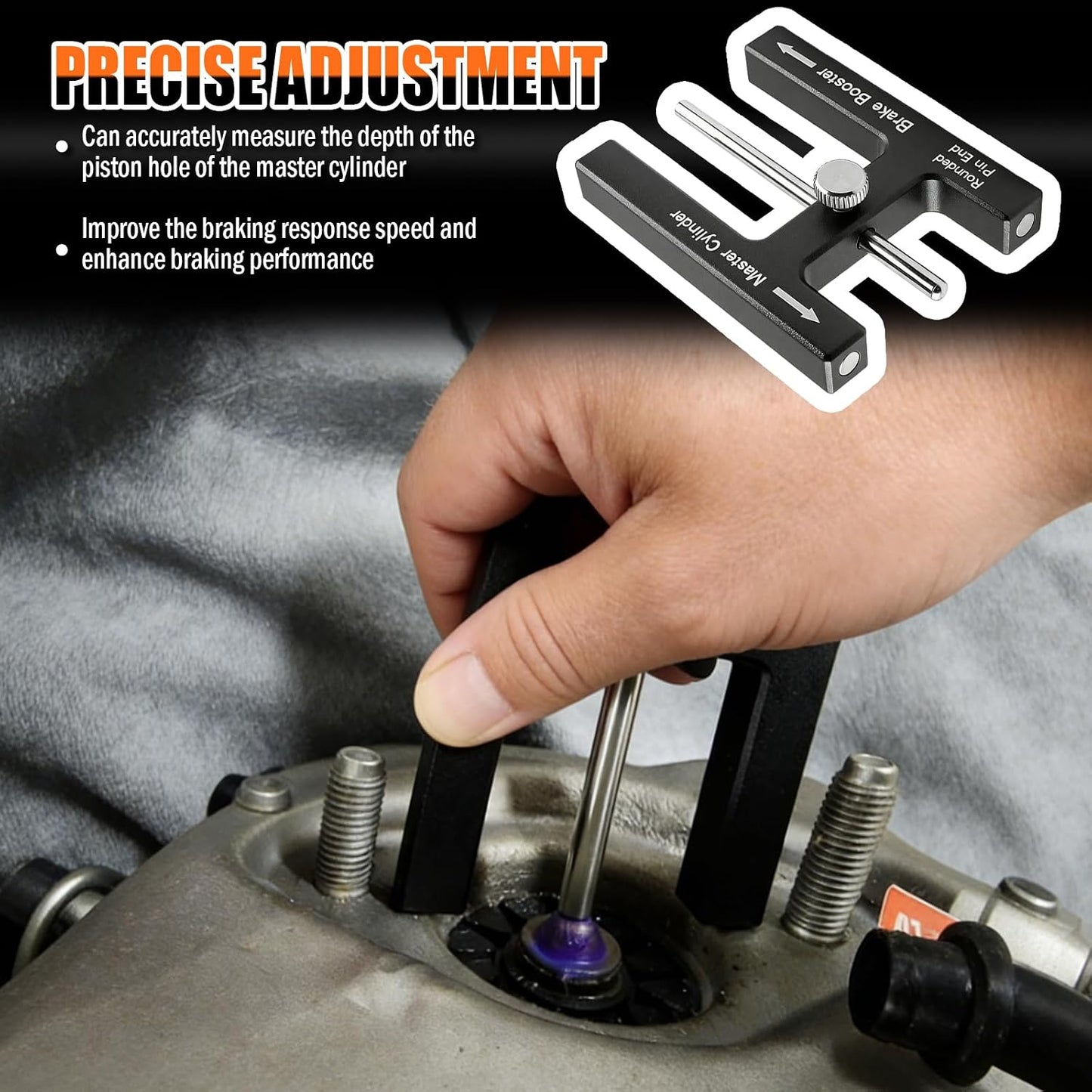 Brake Adjustment Tool With A Magnetic Ddesign