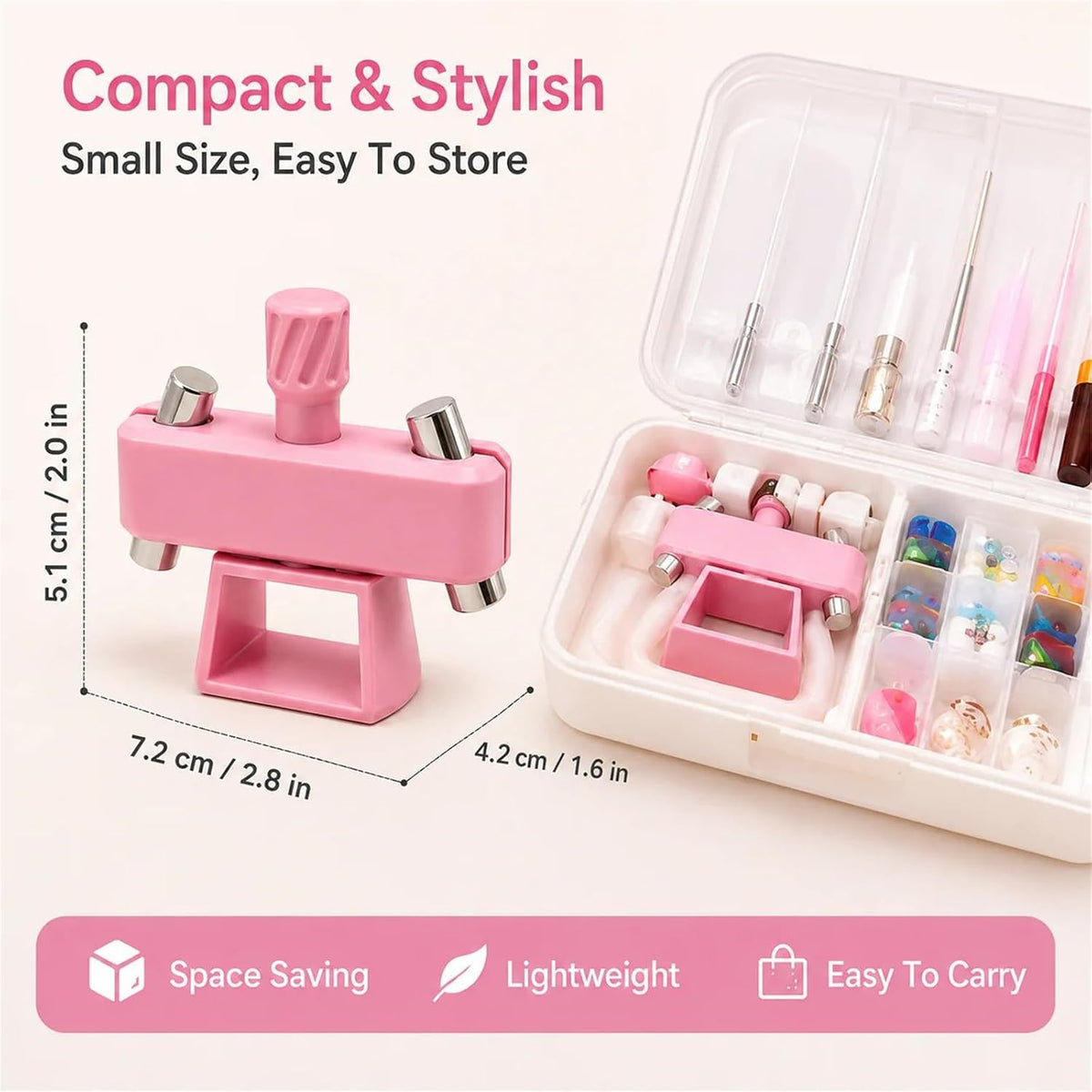 360° Automatic Cat Eye Magnet, Rotating Cat Eye Magnet for DIY Nails
