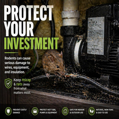 Humane Rodent Control Defense Device Eco Friendly Mouse Repellent Indoor, 12 Packs