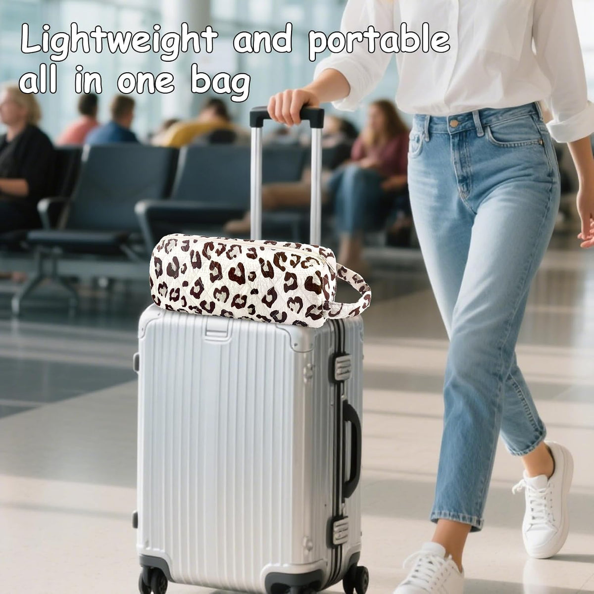 Leopard Print Portable Travel Bag