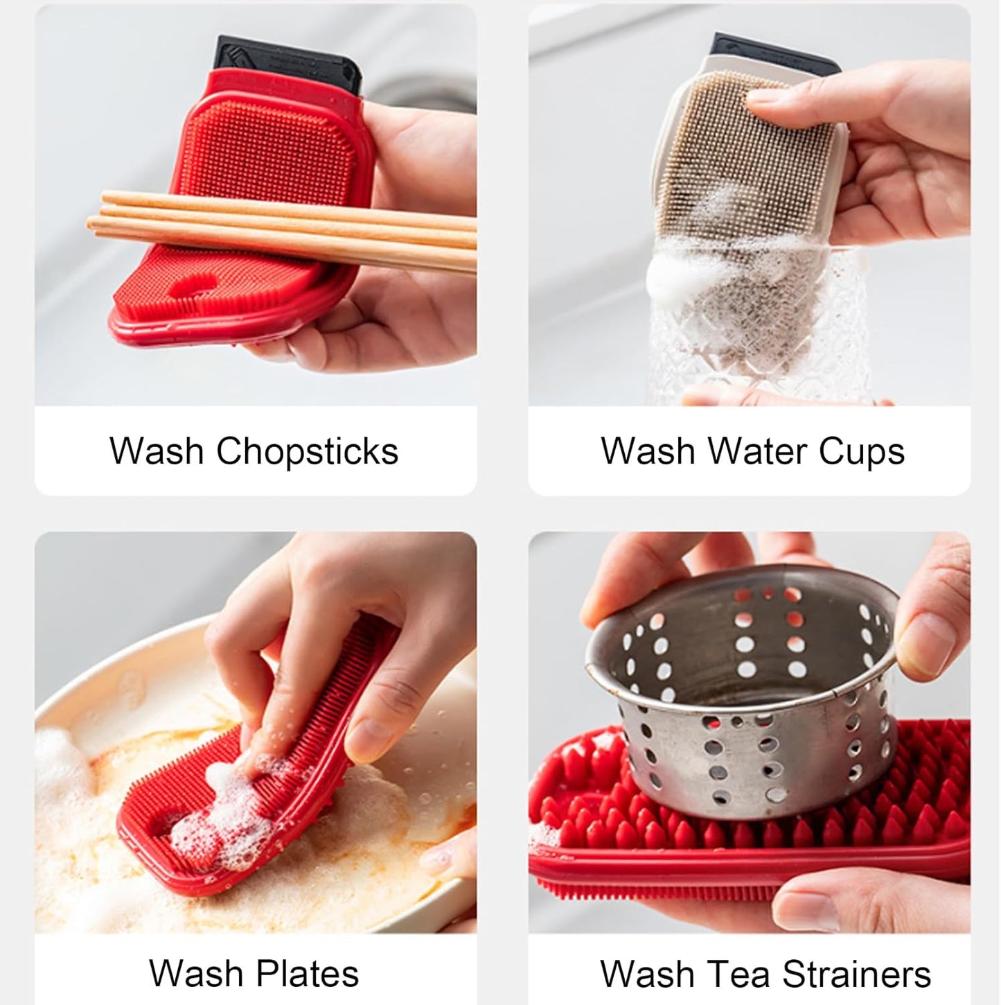 3-in-1 Multi-Functional Vegetable Scrubber & Fruit Brush