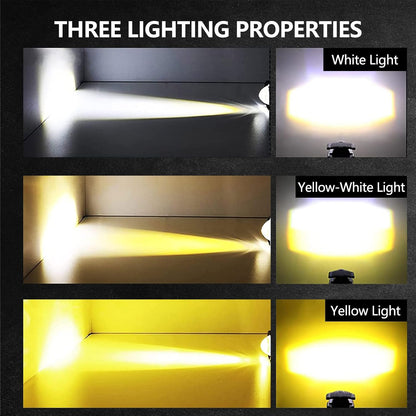 Motorcycle LED Driving Lights 12000LM Fog Lights  for Motorcycle Truck ATV SUV Car Yacht