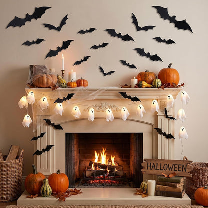 Halloween Decorative String Lights – Ghost-Shaped Decorations