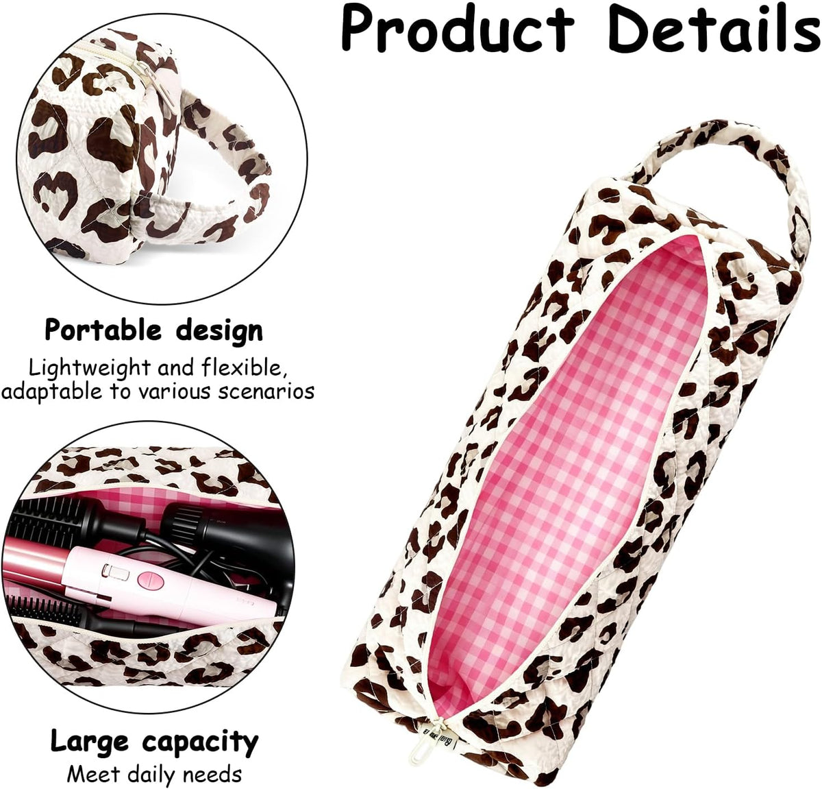 Leopard Print Portable Travel Bag