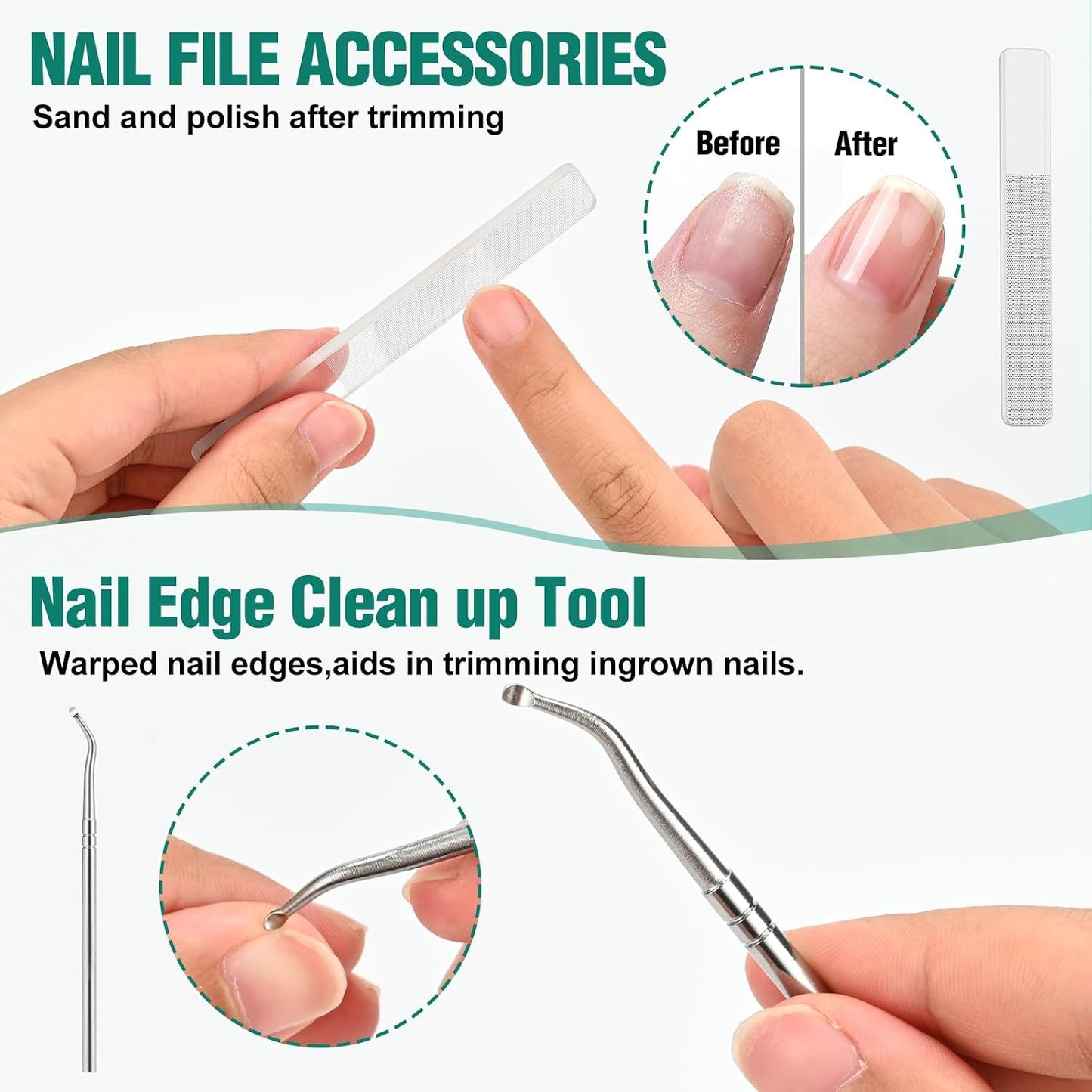 Eagle Beak Nail Clippers Set for Ingrown Toenails