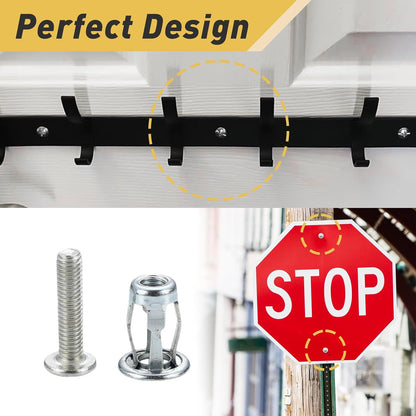Heavy-Duty Carbon Steel Button Rivet Locking Nuts Set-30 Pcs