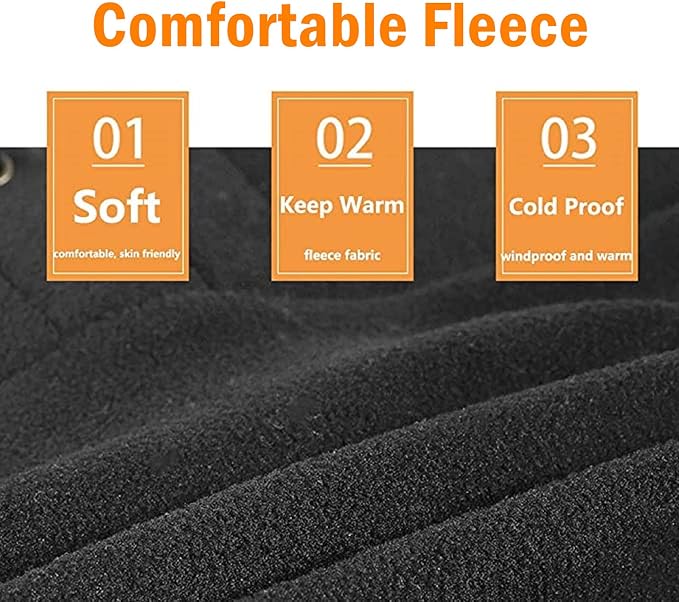 Unisex Adult Solid Color Winter Warm Sports Gear Set