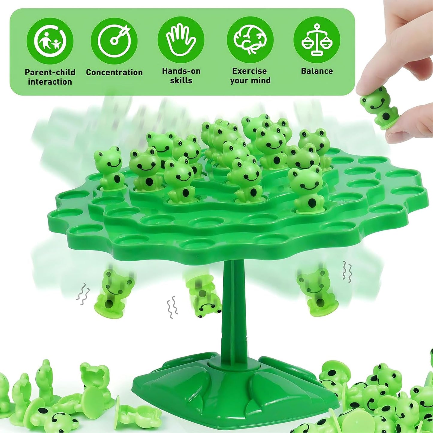 3D Balance Tree Game Stacking Board Toy for Family Party Gift Kids 3+ Adults