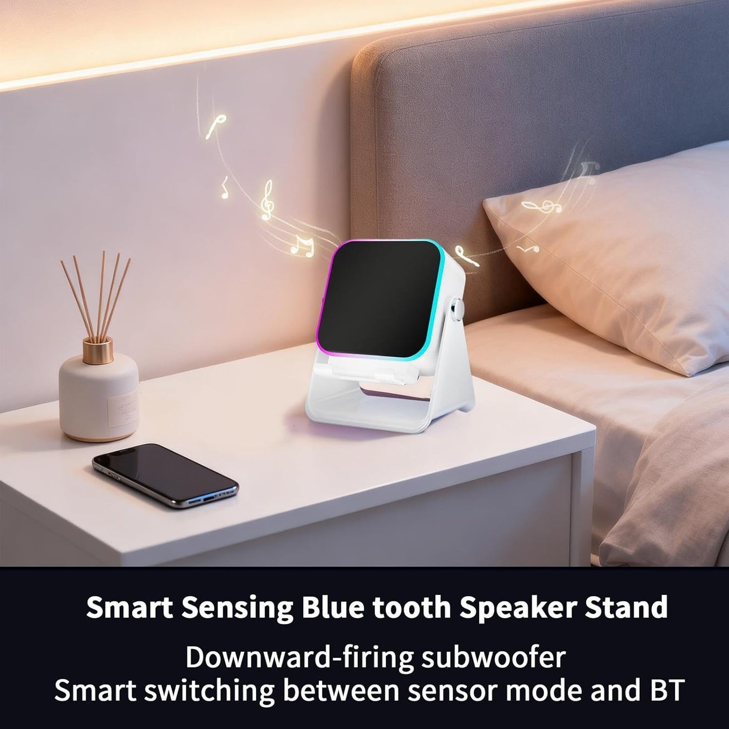 Smart Induction Speaker Portable Audio Dock for Home Office Gift