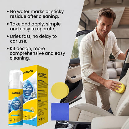 4-in-1 Foam Cleaner Spray for Car & Home with Sponge
