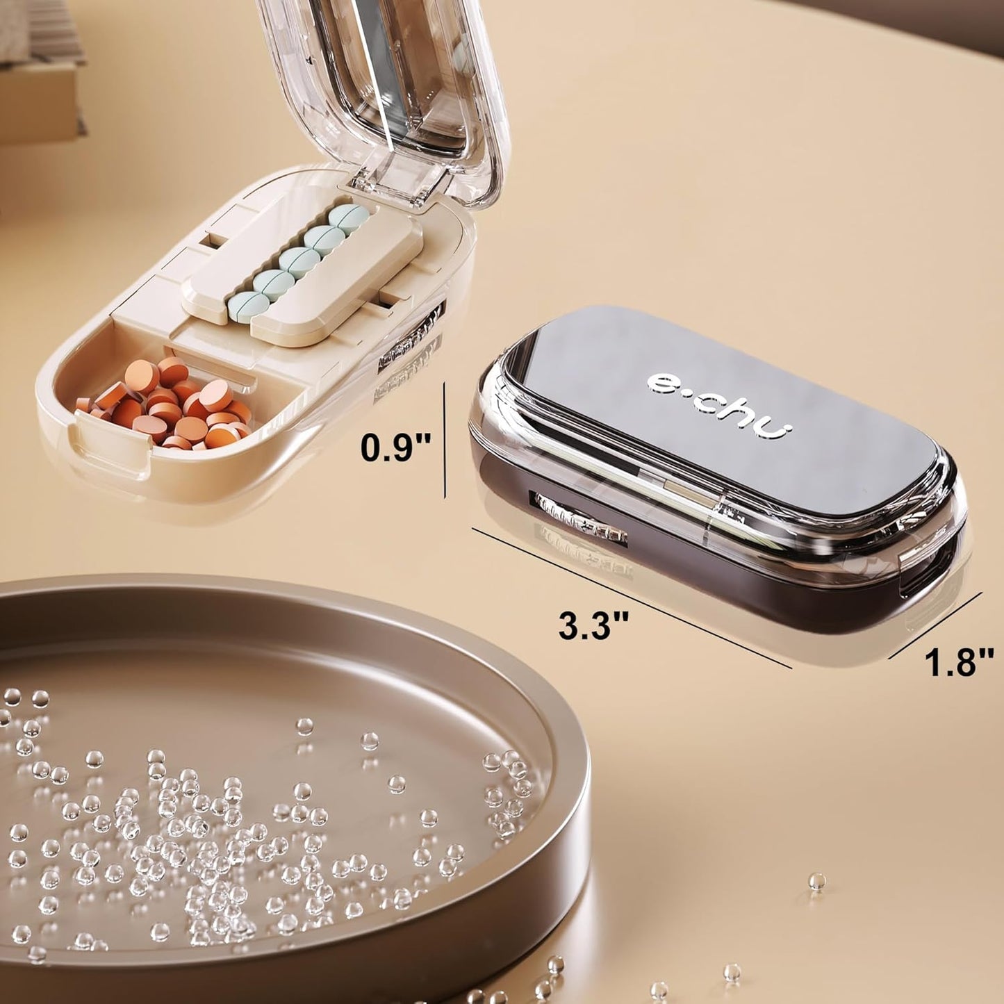 Pill Cutter Splitter for Cutting Multiple Pills, 1/2 1/4 Pill Cutter Splitter for Small and Tiny Pills