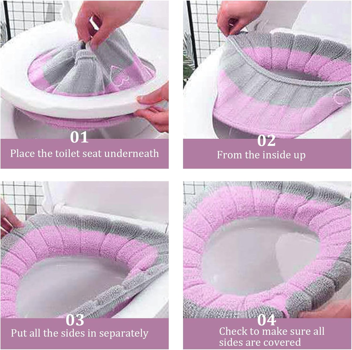 2026 New Lightweight Washable Soft Toilet Seat Cushion-4 Pack