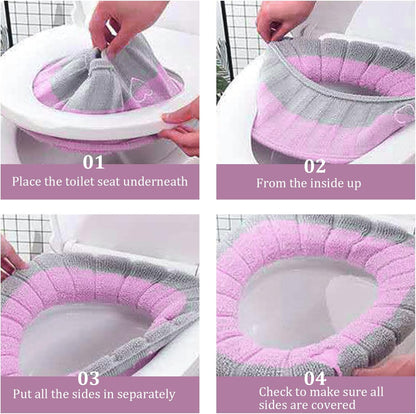 2026 New Lightweight Washable Soft Toilet Seat Cushion-4 Pack