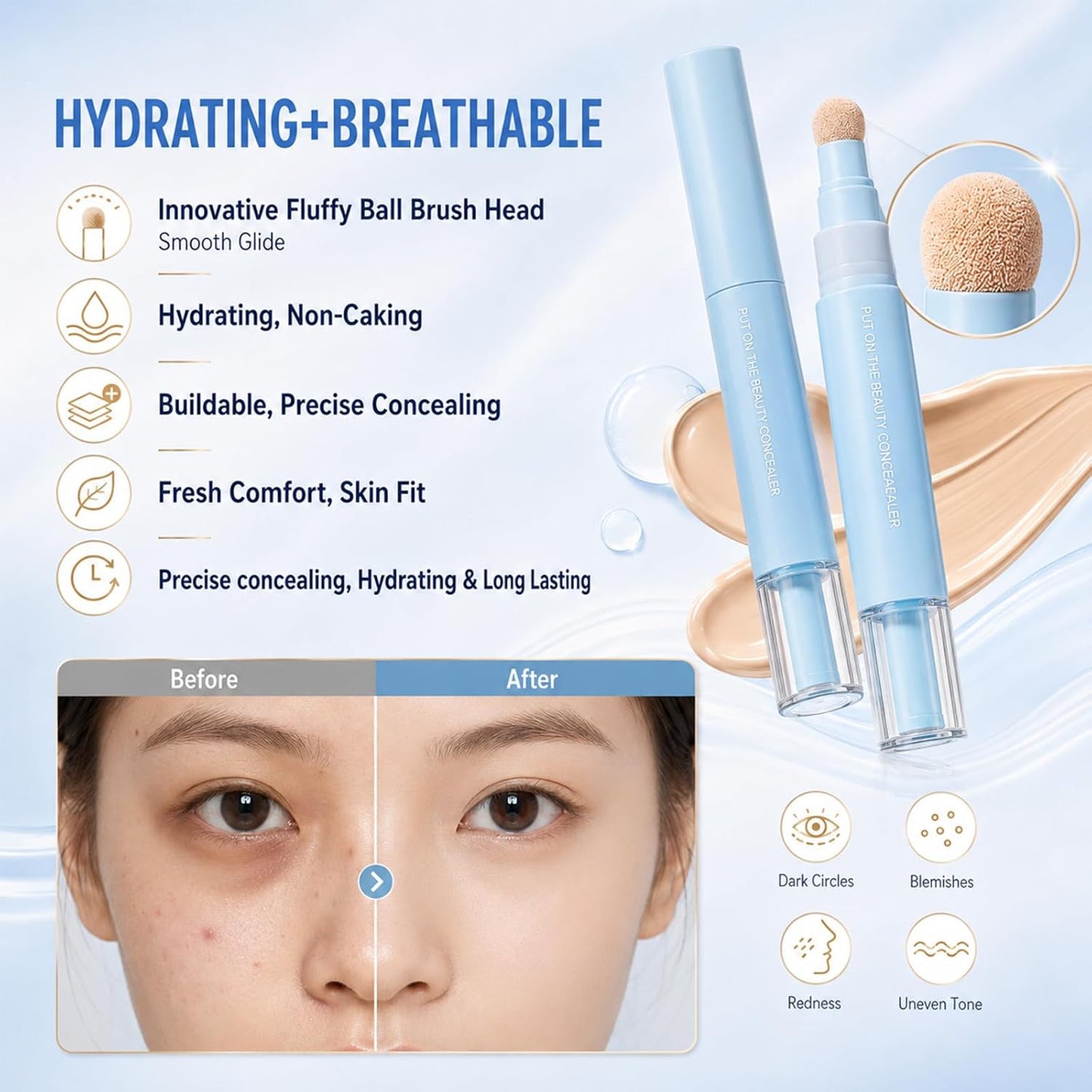 2-in-1 Dual-Effect Concealer & Foundation Pen