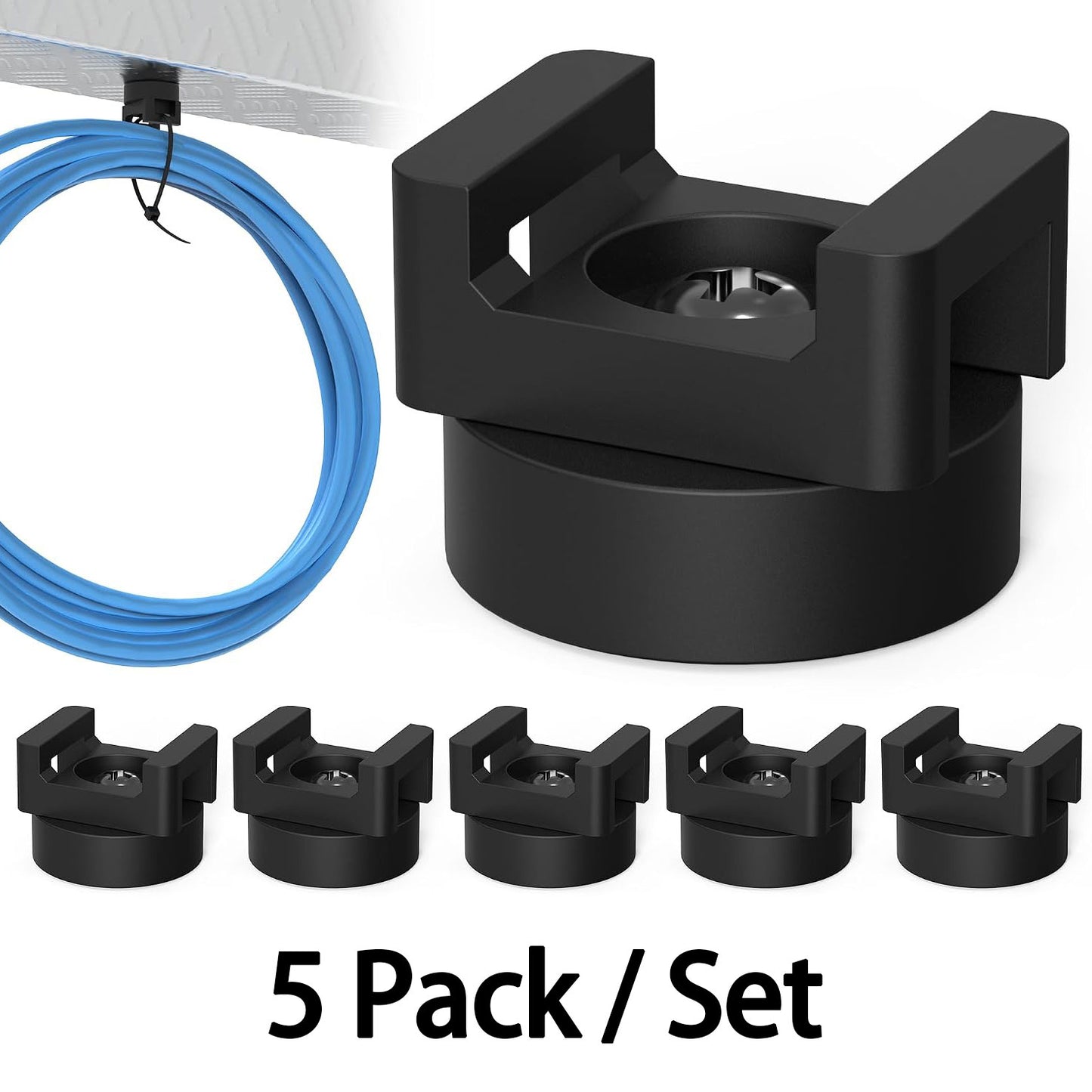 5 Pcs Heavy-Duty Magnetic Cable Tie Mounts