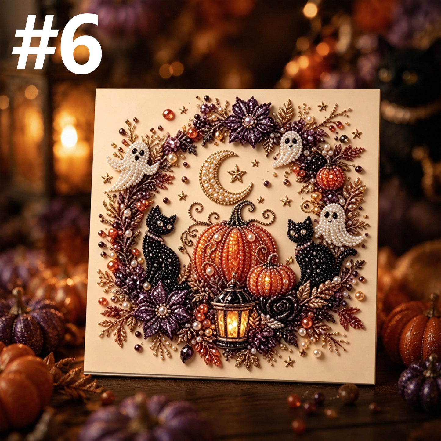 DIY Holiday Pearl Art Kit – Frame Included