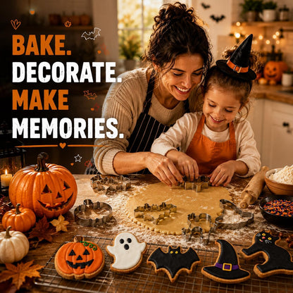 5 Pcs Halloween Cookie Cutters Set