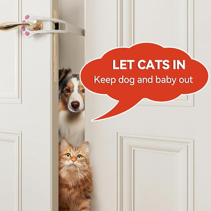 2 Pcs Pet Door Latch for Cat with 4 Adjustable Size