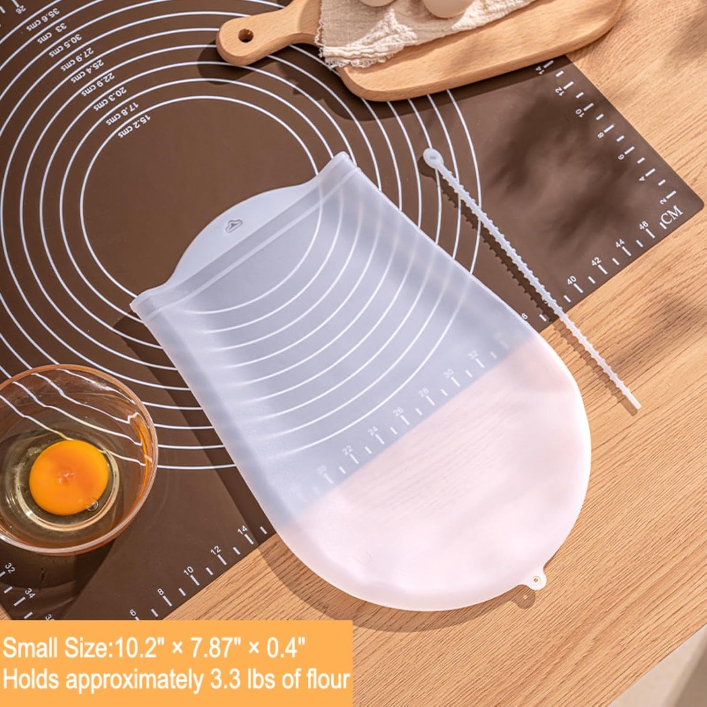2PCS Silicone Dough Kneading Bags – Reusable Food-Grade Mixing Bags for Bread, Pizza & Pastry Dough