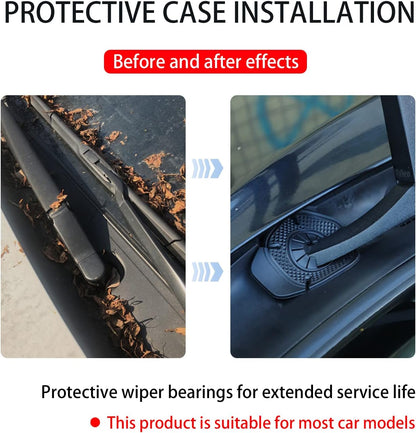 6PCS Car Wiper Arm Hole Protector, Silicone Windshield Wiper Dust Cover