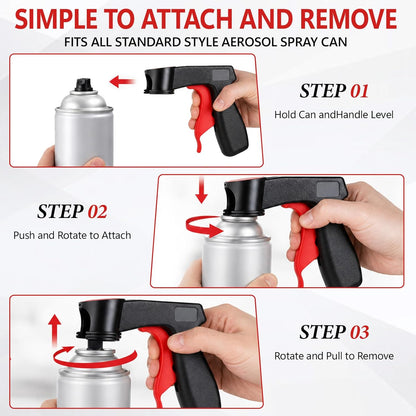 2PCS Spray Paint Handle Trigger Grip – Universal Ergonomic Tool for Even Spray Control & Reduced Finger Fatigue