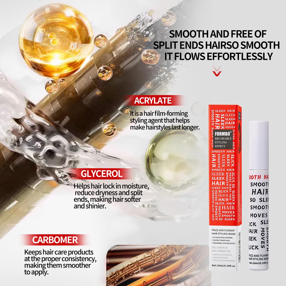 2-Pack Flyaway Taming Wands—Smooths Frizz and Sets the Hairline