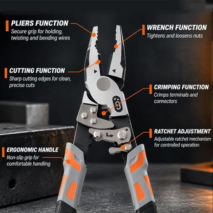9" Ratcheting Locking Pliers
