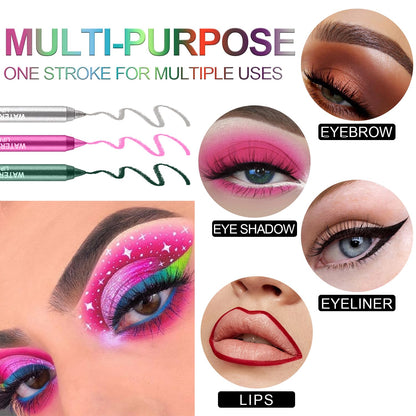 15-Color Pearlescent Eyeliner Set – Smooth, Waterproof, And Highly Pigmented