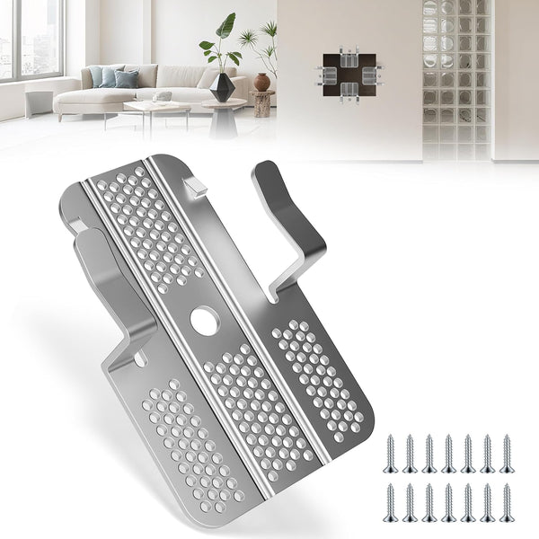 Professional Hole Repair Patch Kit for Wall and Sheetrock, Strong Metal Backing Clips with Screws