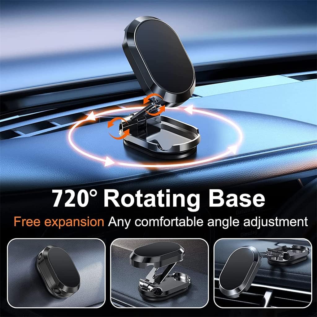 Foldable Metal Magnetic Car Cell Phone Holder