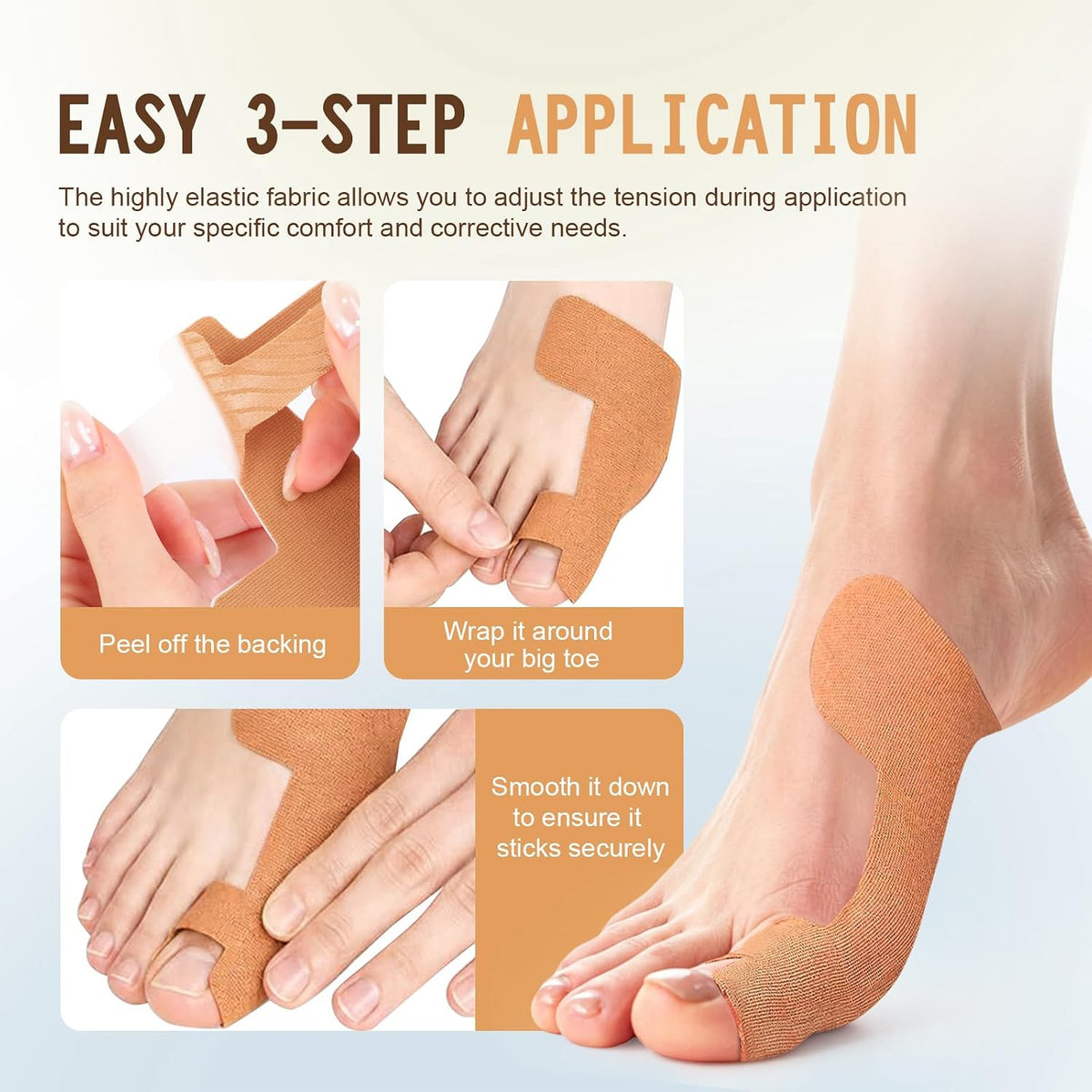 40PCS Precut Bunion Tape Corrector