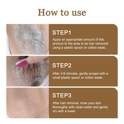 Coconut Facial Hair Removal Cream - Gentle & Effective 3.53 oz