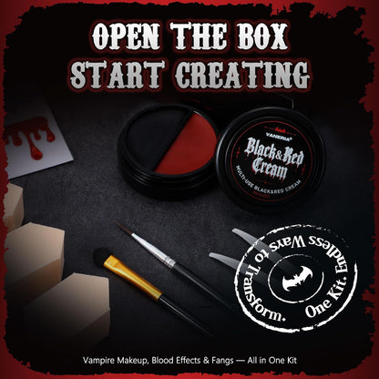 Halloween Vampire Makeup Kit, SFX Face & Body Paint Set