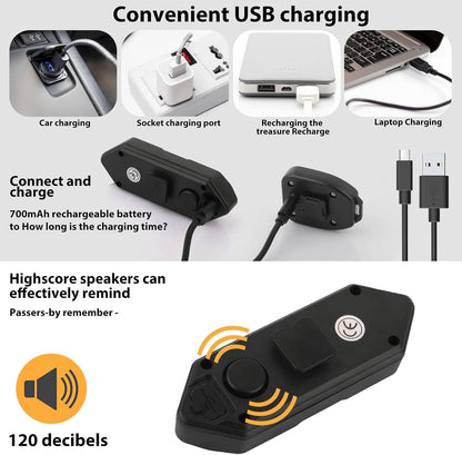 Wireless Remote-Controlled Bicycle Tail Light Set | Built-in Anti-Theft Alarm