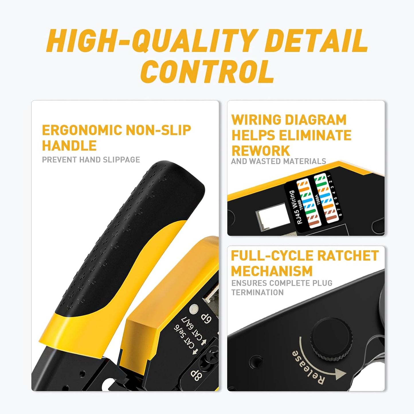 RJ45 Crimp Tool Pass Through Kit