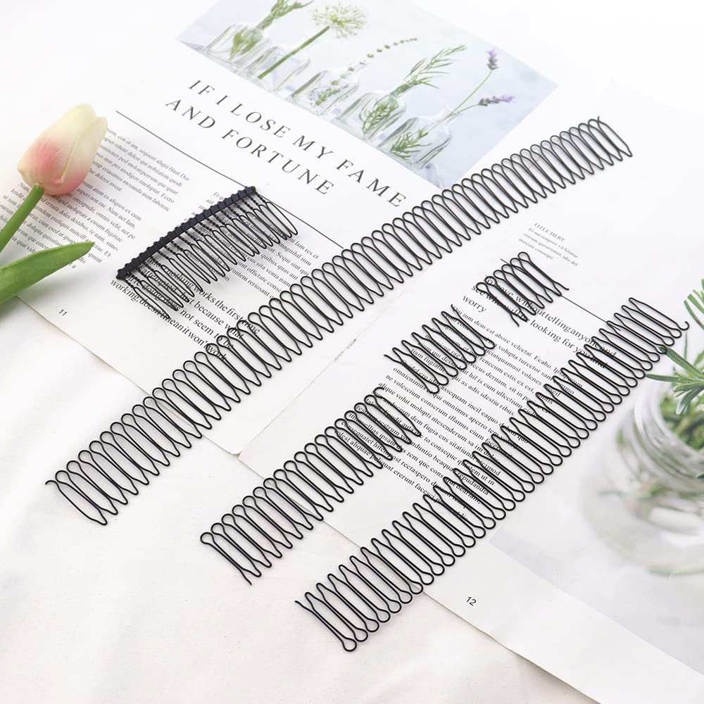 12 Pcs Toothed Hair Clip Comb, Metal Side Comb, U-Shaped Hair Styling Comb