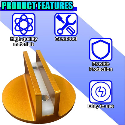 Universal Aluminum Slotted Grooved Magnetic Jack Pad