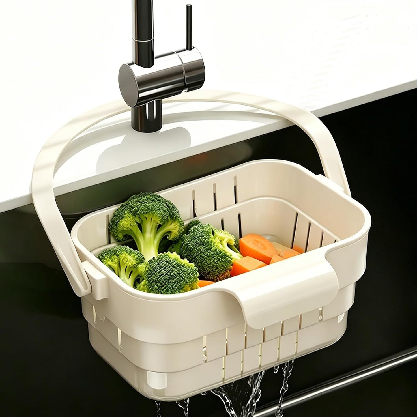 Hanging Sink Drain Basket for Efficient Drainage & Waste Collection