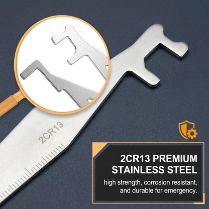 Multifunctional Lever-Type Manual Door-Gap Firefighting Tool for Home Use