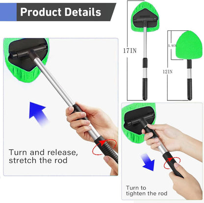 Windshield Cleaning Tool Kit, Microfiber Car Window Cleaner
