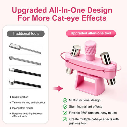 360° Automatic Cat Eye Magnet, Rotating Cat Eye Magnet for DIY Nails