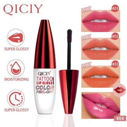 Peel Off Lip Stain Lip Tint Waterproof Long-Lasting Tear-off Lip Gloss