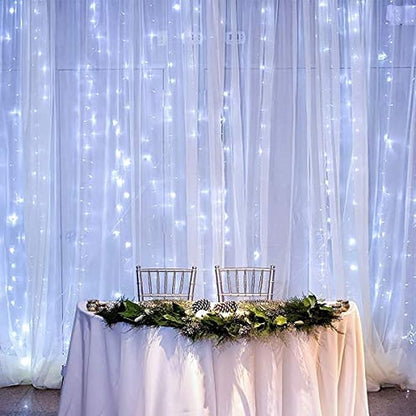 300-LED Curtain String Lights (3m x 3m) — Perfect for Bedroom Decor