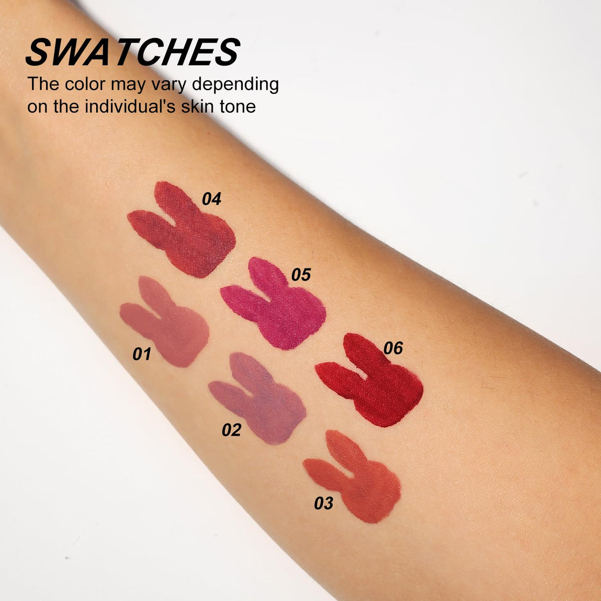6-Pc Matte Long-Lasting Nude Liquid Lipstick Set, Long-Lasting