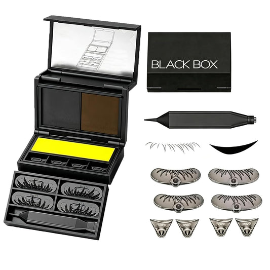 3-in-1 Eyeliner And Lower Mascara Stamp Set - Waterproof And Smudge-Proof
