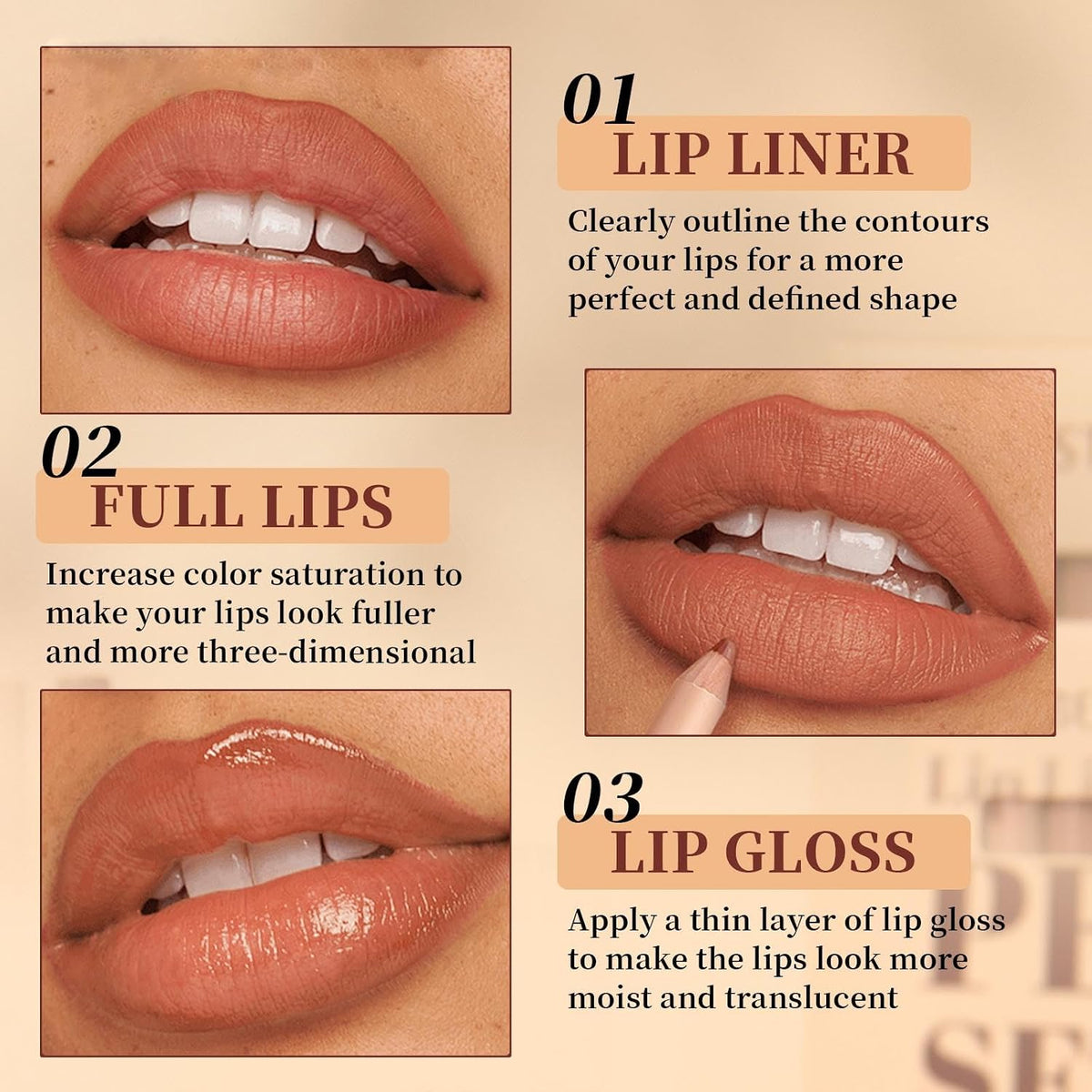 12 Colors Matte Velvet Lip Liner Set
