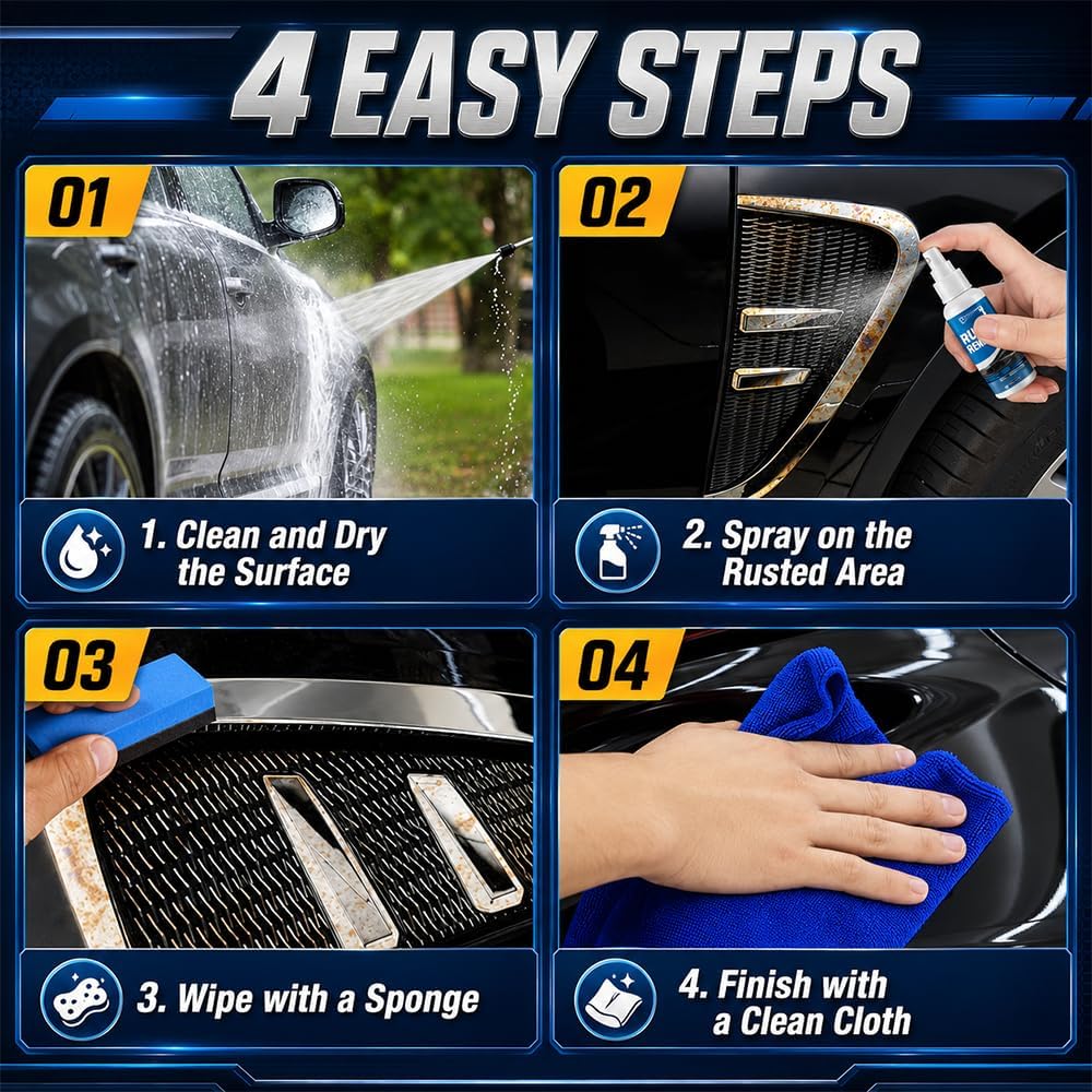 Rust Remover Spray for Most Automotive Motorcycles Wheels Tools