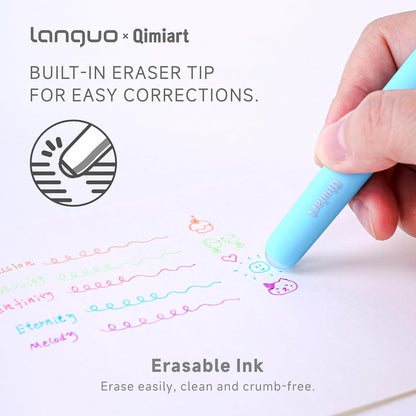 9-Color Thermo-Erasable Gel Pen Set – 0.6mm Fine Tip
